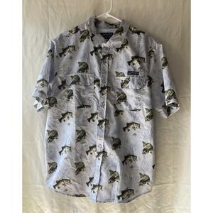Realtree Fishing Vented Shirt Extreme Short Sleeve Button Down Men's Large‎
